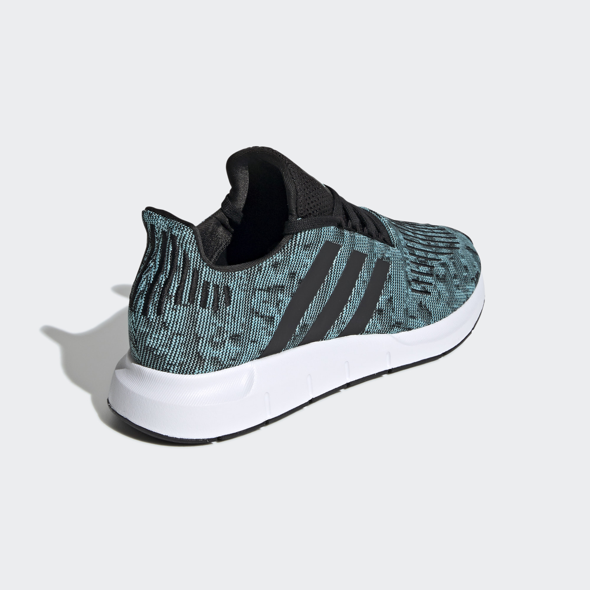 ADIDAS MEN’S SWIFT RUN EASY MINT/BLK/WHT EE4440 – Sports 