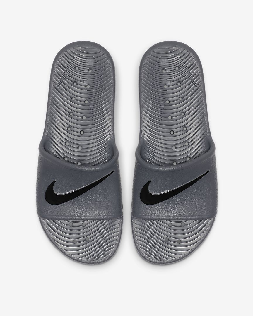 nike men’s kawa shower slide wolf grey/white 832528-010 – Sports 